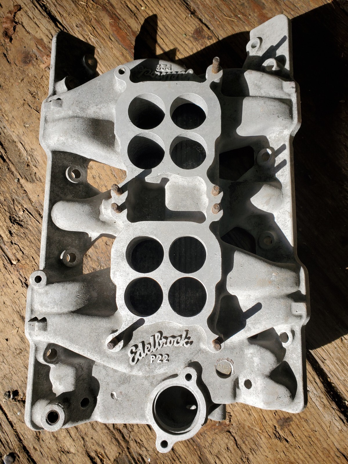 Edelbrock P22 Pontiac 389 421 DUAL QUAD 2x4 Intake Manifold 1957 64 eBay