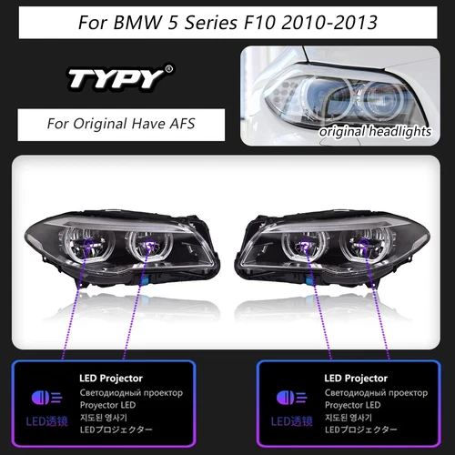 Headlights For BMW 5 F10 2010-2016 LED Lamp Running Lights Dynamic Turn Signals - Foto 19 di 19