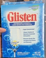 Glisten 2-In-1 Dishwasher Cleaner And HardWater Spot Odor Mold Remover