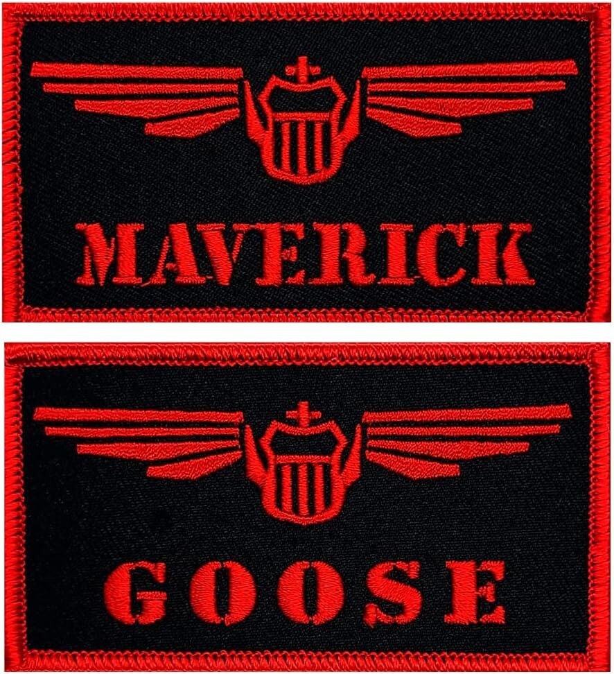Goose Weaponry Goose Maverick Navy Fighter Weapons School Morale Patch - 2PC Bundle ...