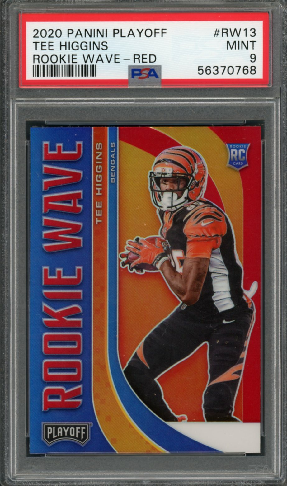 Tee Higgins Panini Playoff Rookie Wave #RW13 Red