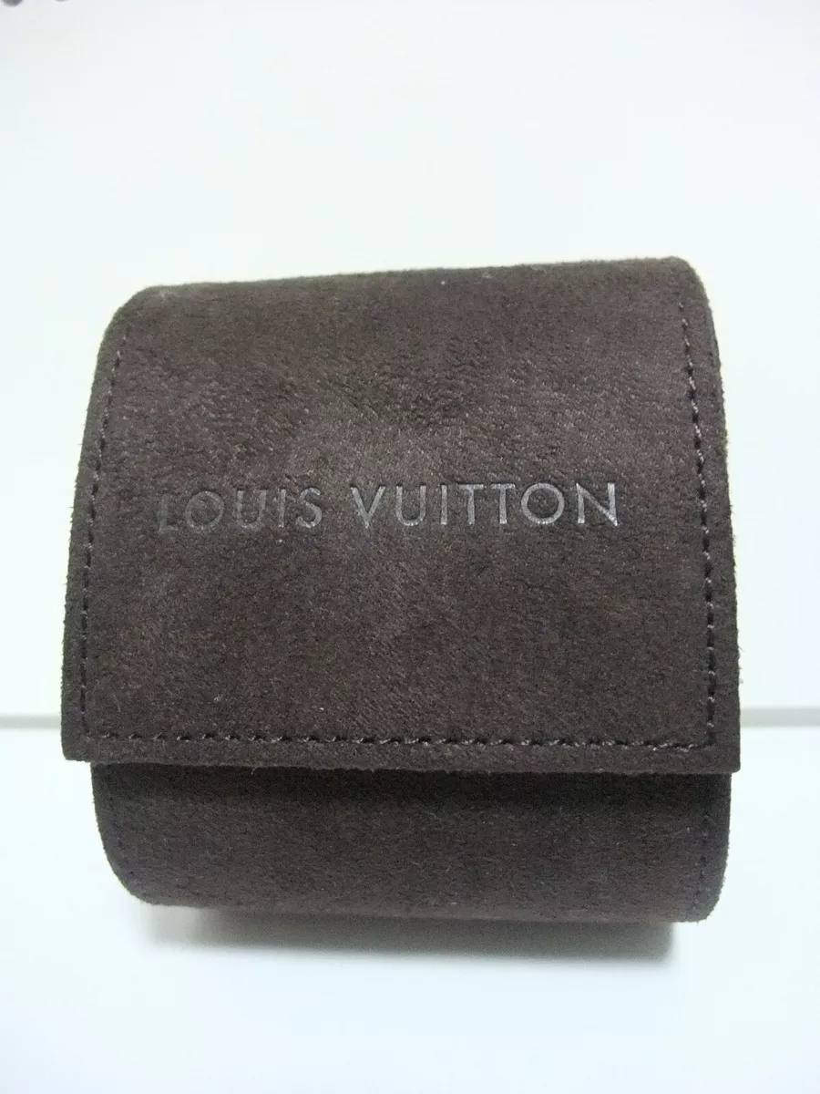 Louis Vuitton watch case light brown leather ladies' men's box storage  LOUISVUITTON