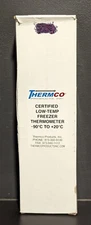 Thermco Certified Low-Temp Freezer Thermometer -90C To +20C - NEW