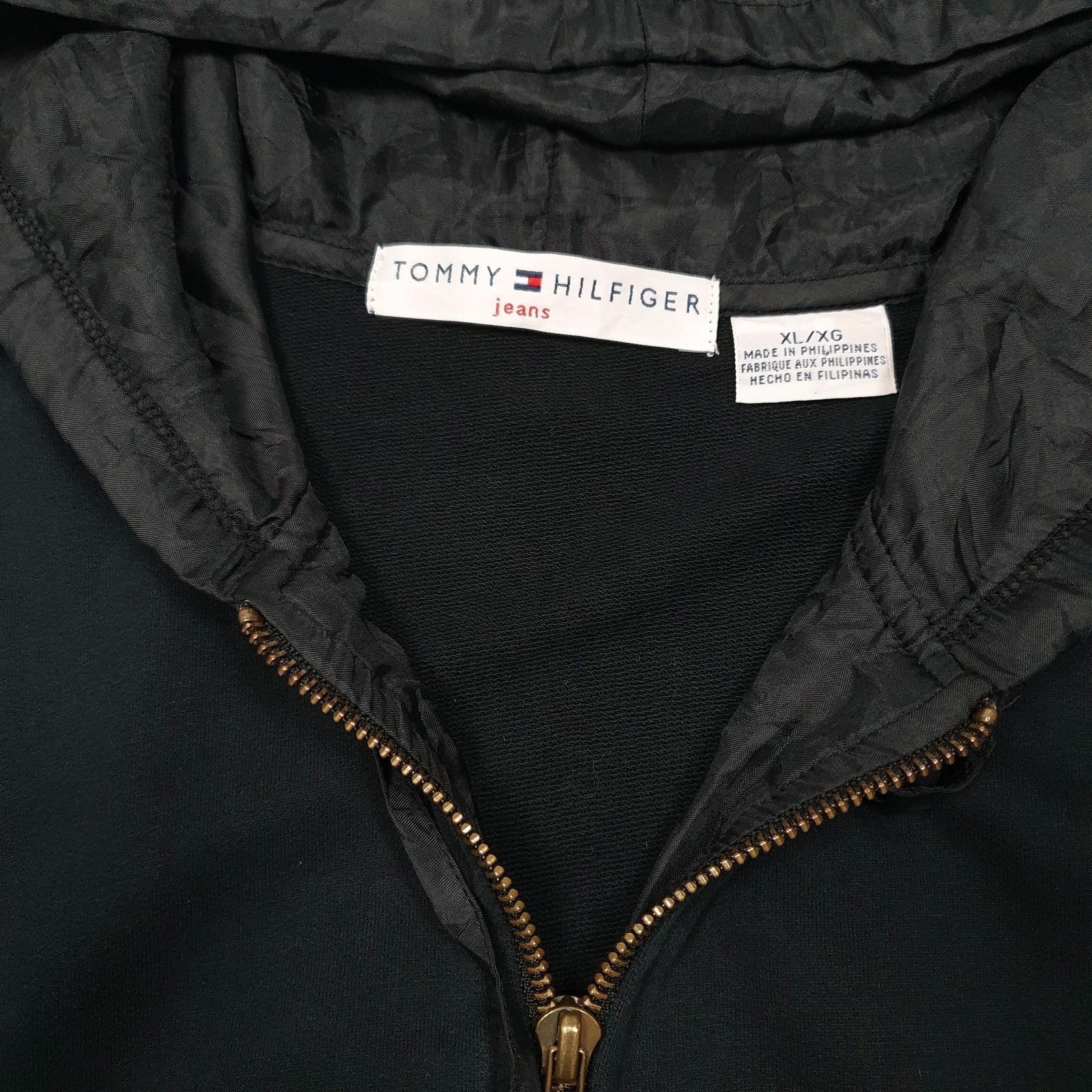 TOMMY HILFIGER Full Zip Hoodie Jumper Sweatshirt Womens XL image 2