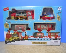Mickey Mouse Holiday Express 12 Piece Christmas Train Set w/Light & Sound Disney