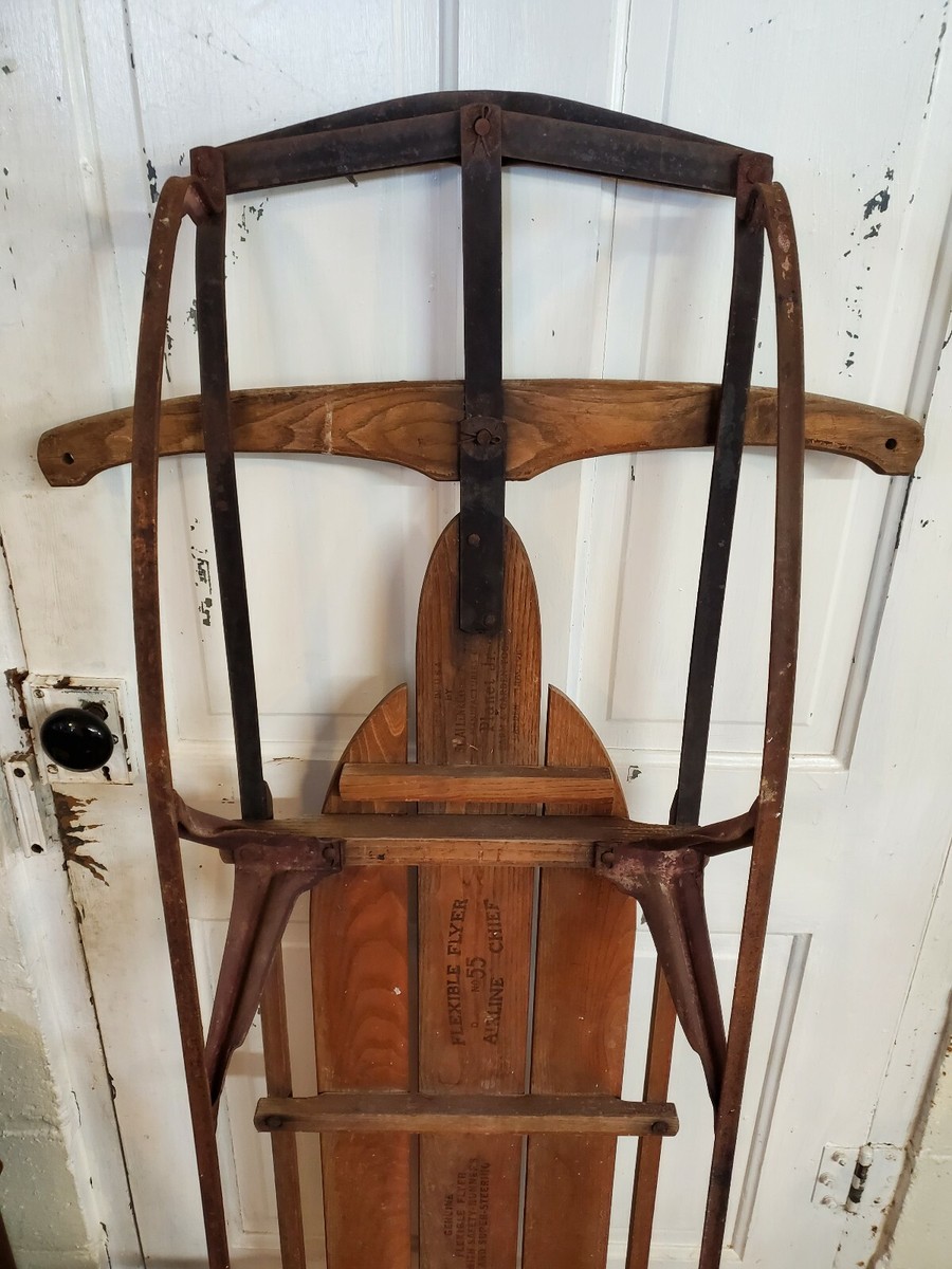 Flexible Flyer Airline Series ヴィンテージ木製ソリ Vintage