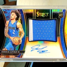 💥/25!💥 Dereck Lively II - ROOKIE - 2023 Panini Select Jumbo RPA - Tie-Dye /25