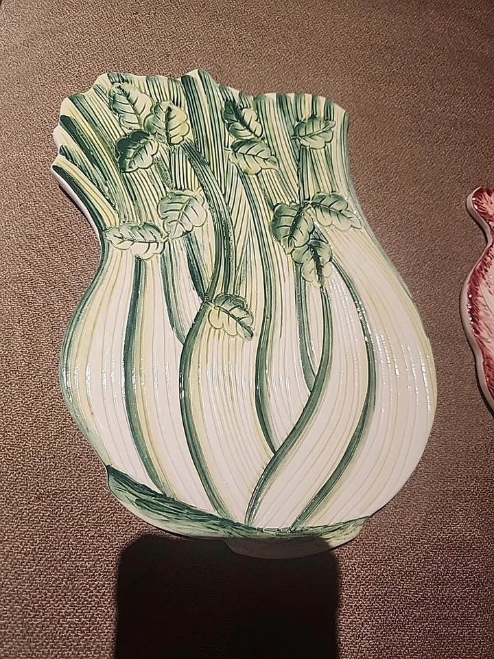 X2 Керамическая Трапеция Сельдерей и Капуста Сделано в Италии, Керамика Леонардо - Изображение 2 из 4