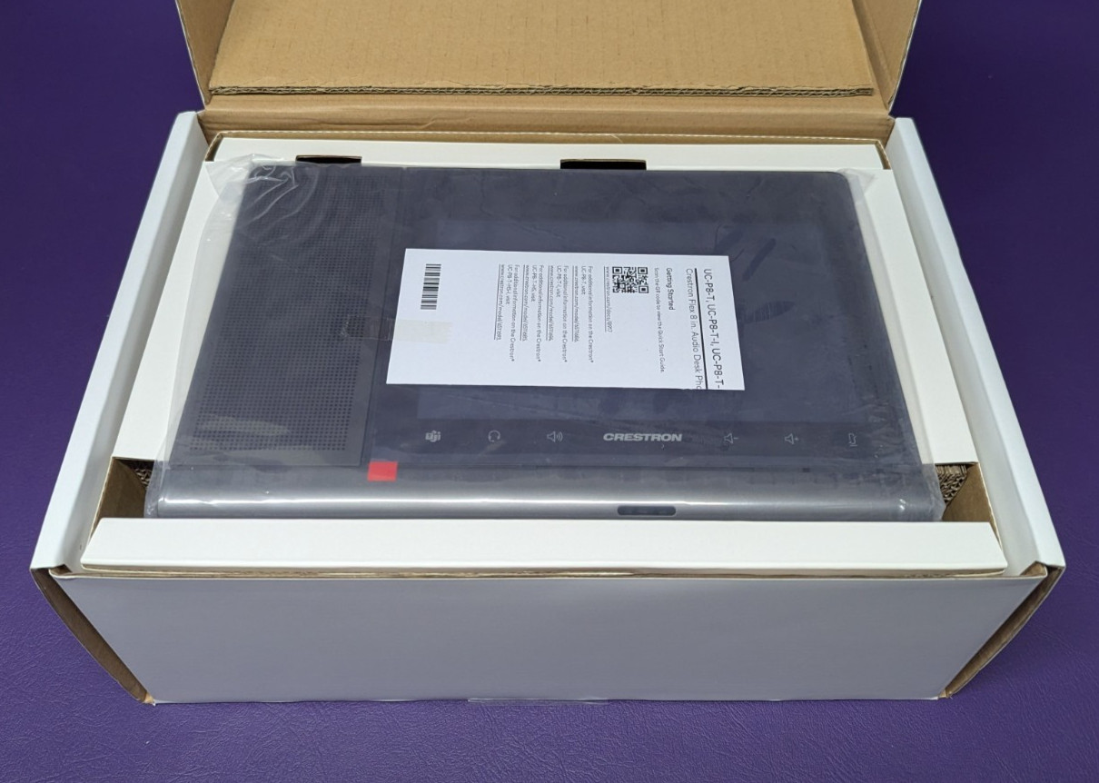 New Crestron flex 8" Microsoft Teams VOIP Phone UC-P8-T-HS M202029002