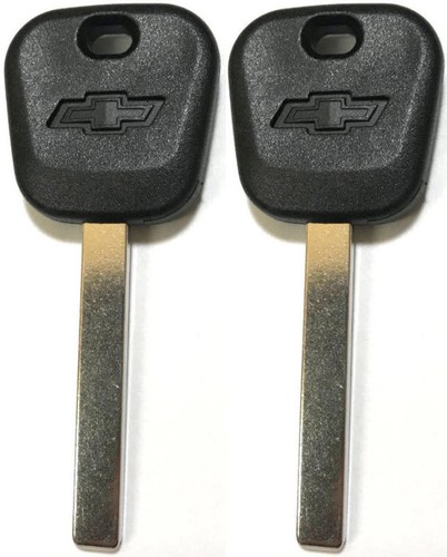 2 GM REPLACEMENT TRANSPONDER CHIP Chevy BowTie Logo KEY BLANK B119-PT, B121-PT - 第 1/3 張圖片