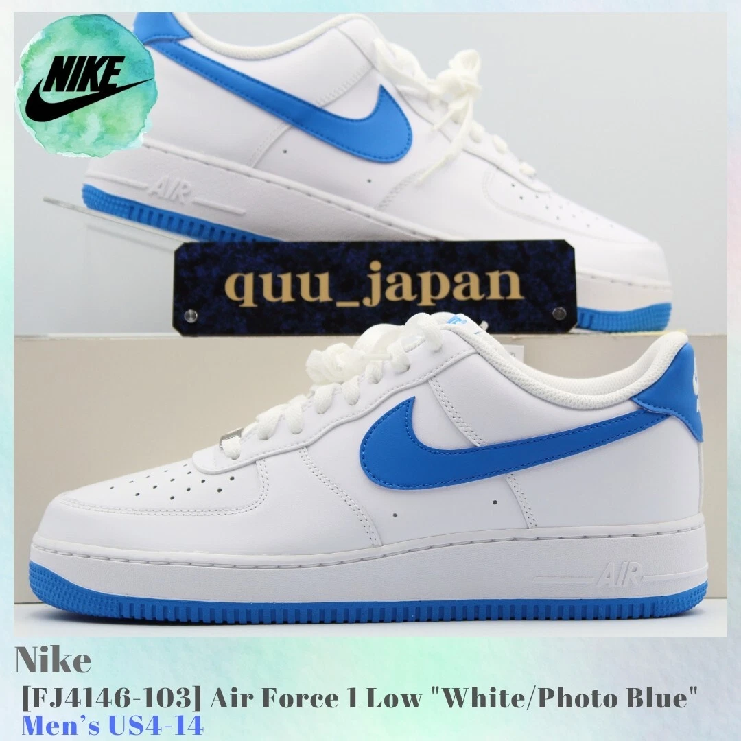 Preços baixos em Nike Air Force 1 Low White Photo Blue | eBay