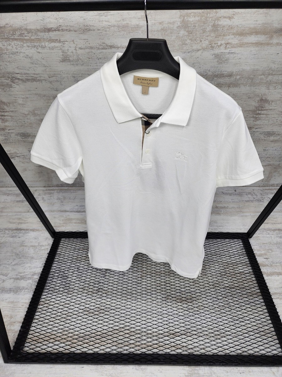 Burberry London Burberry Polo White Mens Polo Shirt Men's Burberry