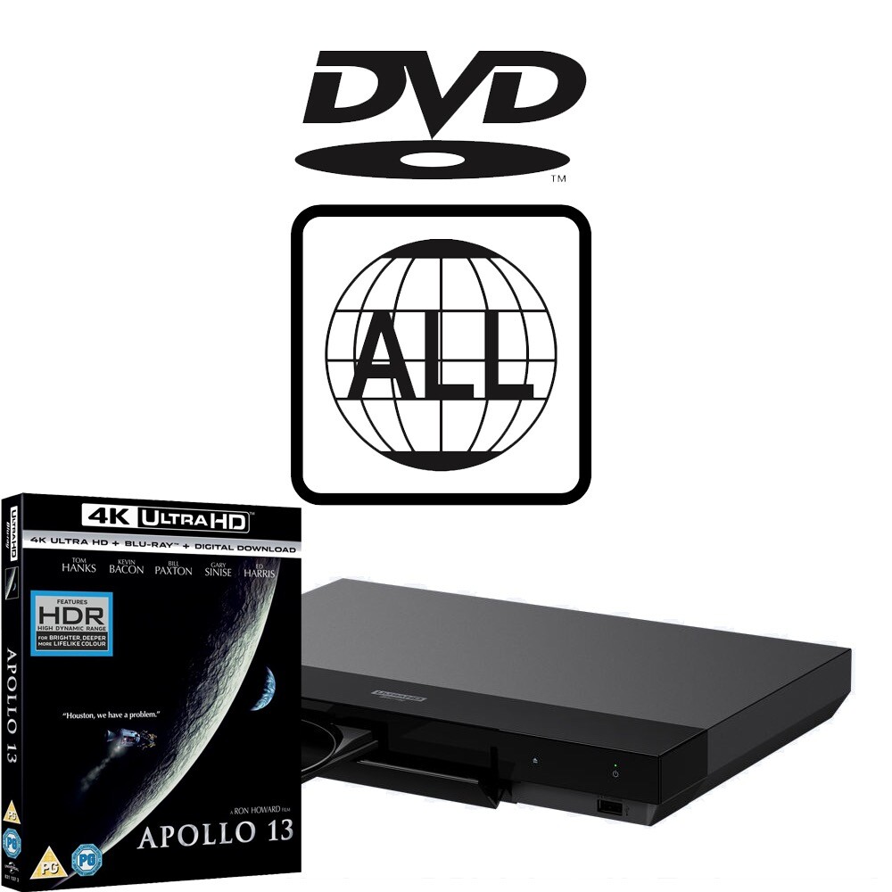 Sony Blu-ray Player UBP-X700 MultiRegion for DVD inc Apollo 13 4K UHD