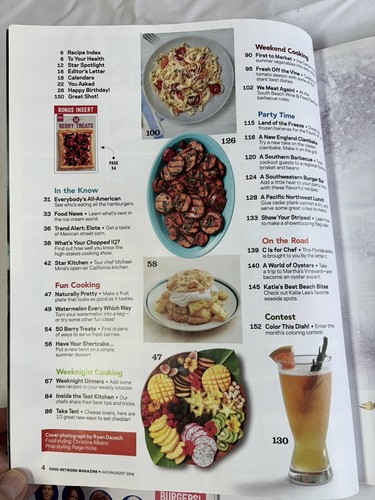 Lot of 6 Food Network Magazines featuring Summer Recipes - Picture 4 of 24