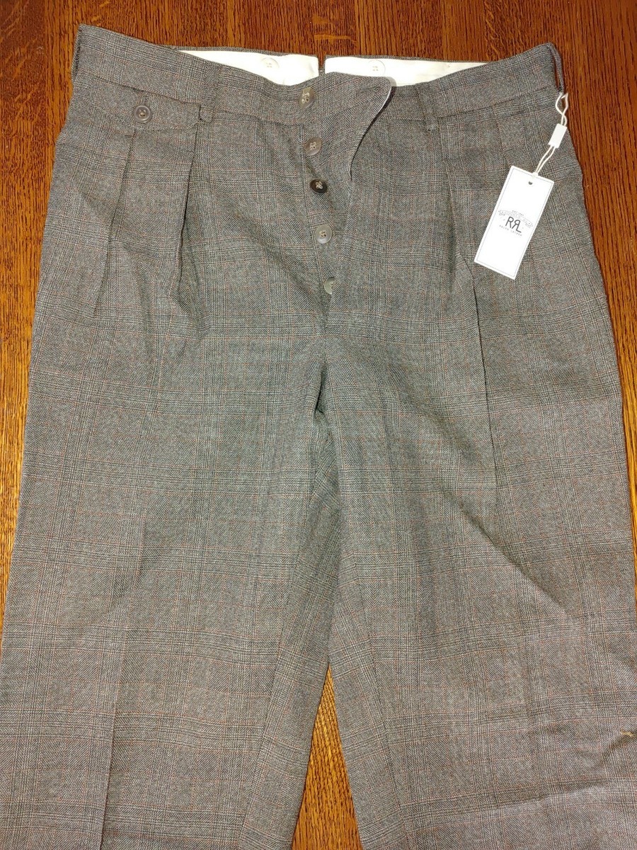 Polo Ralph Lauren Double RL RRL 100% Wool Trousers Pants Mens sz