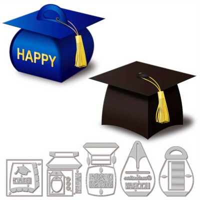 1set 3D Graduation Cap box Metal Die Cuts Graduation Cap Metal Cutting Die