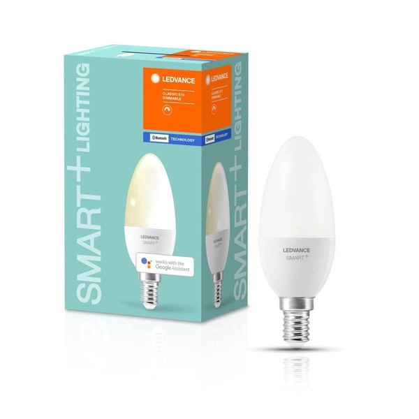 Ledvance Smart+ Bluetooth Kerze Led, E14, 5 W = 40 W, 470 Lm, 2700 K, Dimmbar-image