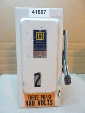 SQUARE D 30 Amp Safety Disconnect Switch H361 E1 Used #41607