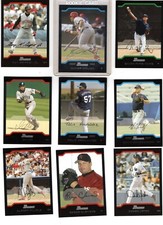 2004 Bowman Baseball complete base set, 1-330, Molina rookie
