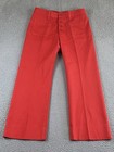 Ralph Lauren Womens Button Front Cotton Stretch Pants Red Size 30 Waist 32" EXC — photo 1