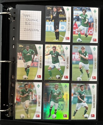 Topps Chrome Werder Bremen Team Sets 2013/2014 & 2014/2015