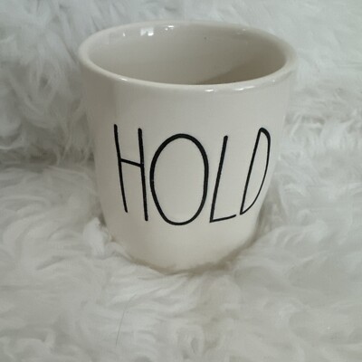 Rae Dunn Hold Cup for make up brushes or pens for your desk