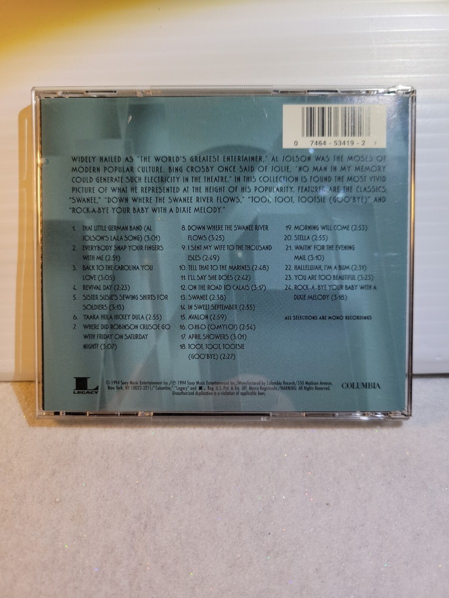You Ain't Heard Nothin' Yet by Al Jolson (CD, 1994, Columbia CK