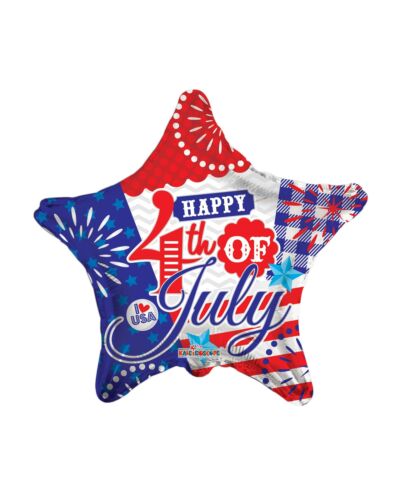 Feliz 4 de Julio EE. UU. Ramo de Globos, Globos Día de la Independencia - (8 Globos) - Imagen 2 de 5