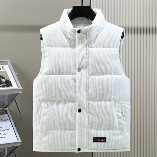 Mens Winter Body Warmer Sleeveless Padded Waistcoat Gilet Jacket Quilted Vest - Foto 11 di 17