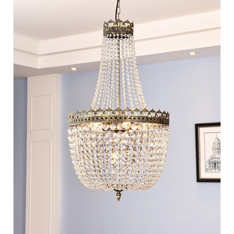 Maxax 5-Light Empire Chandelier with Clear Crystal Elements MX155001-P