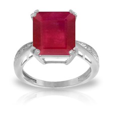 18K. SOLID GOLD RING WITH NATURAL DIAMONDS & RUBY