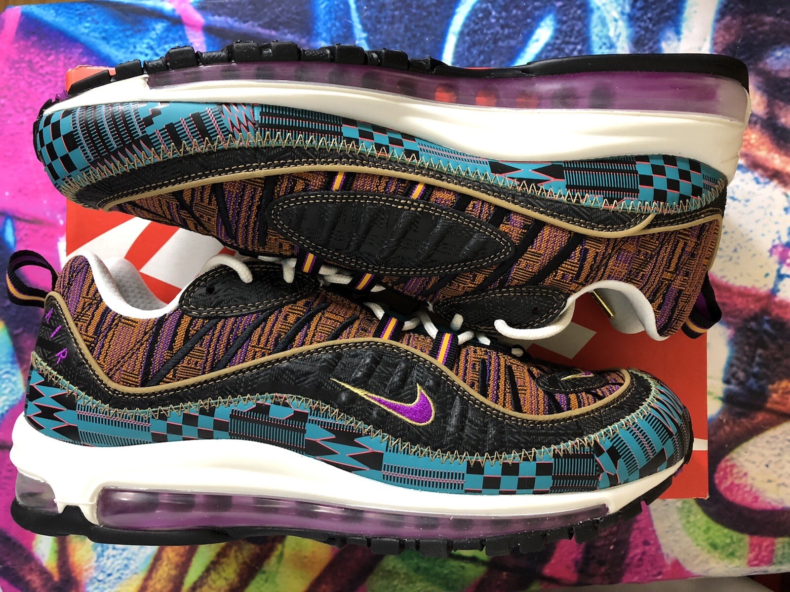 Size 11 Nike Air Max 98 Black History Month For Sale Online Ebay
