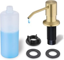 Built in Soap Dispenser for Kitchen Sink Stainless Steel Brushed Nickel Counter