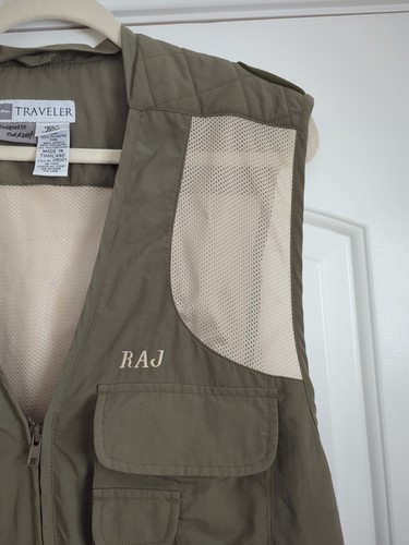 L.L.Bean Traveler Bob Krist Fishing Utility Outdoor Men's Vest Meduim - Picture 4 of 15