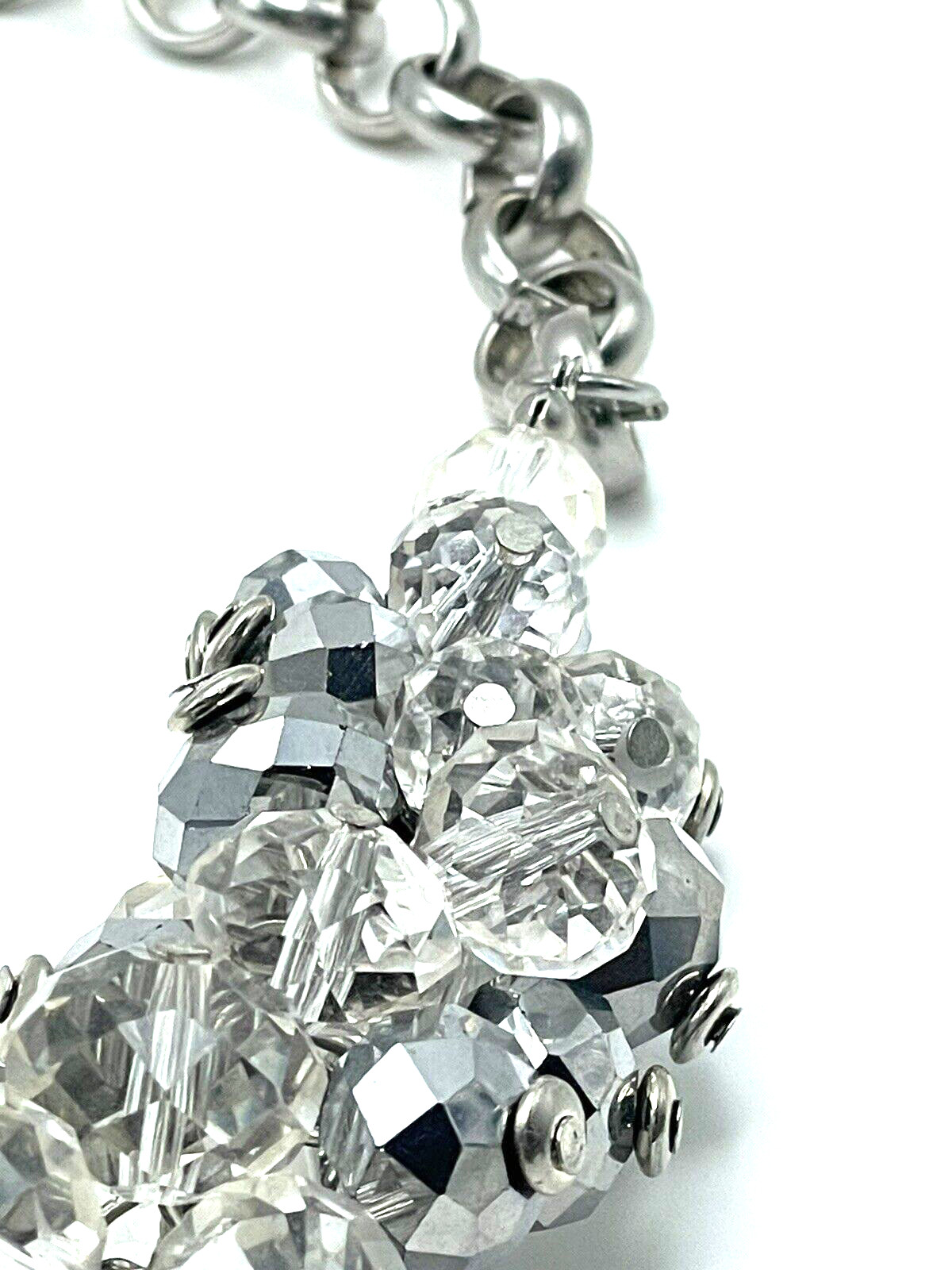 Swarovski Elements Silver Crystal Cluster Stateme… - image 8