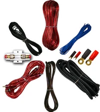 4 Gauge Amplfier Power Kit for Amp Install Wiring Complete RCA Cable RED 3000W