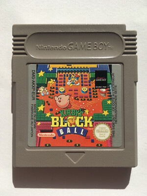 Kirby's Block Ball, Blockball, Kirbys, Kirby, Game Boy, Gameboy, GB