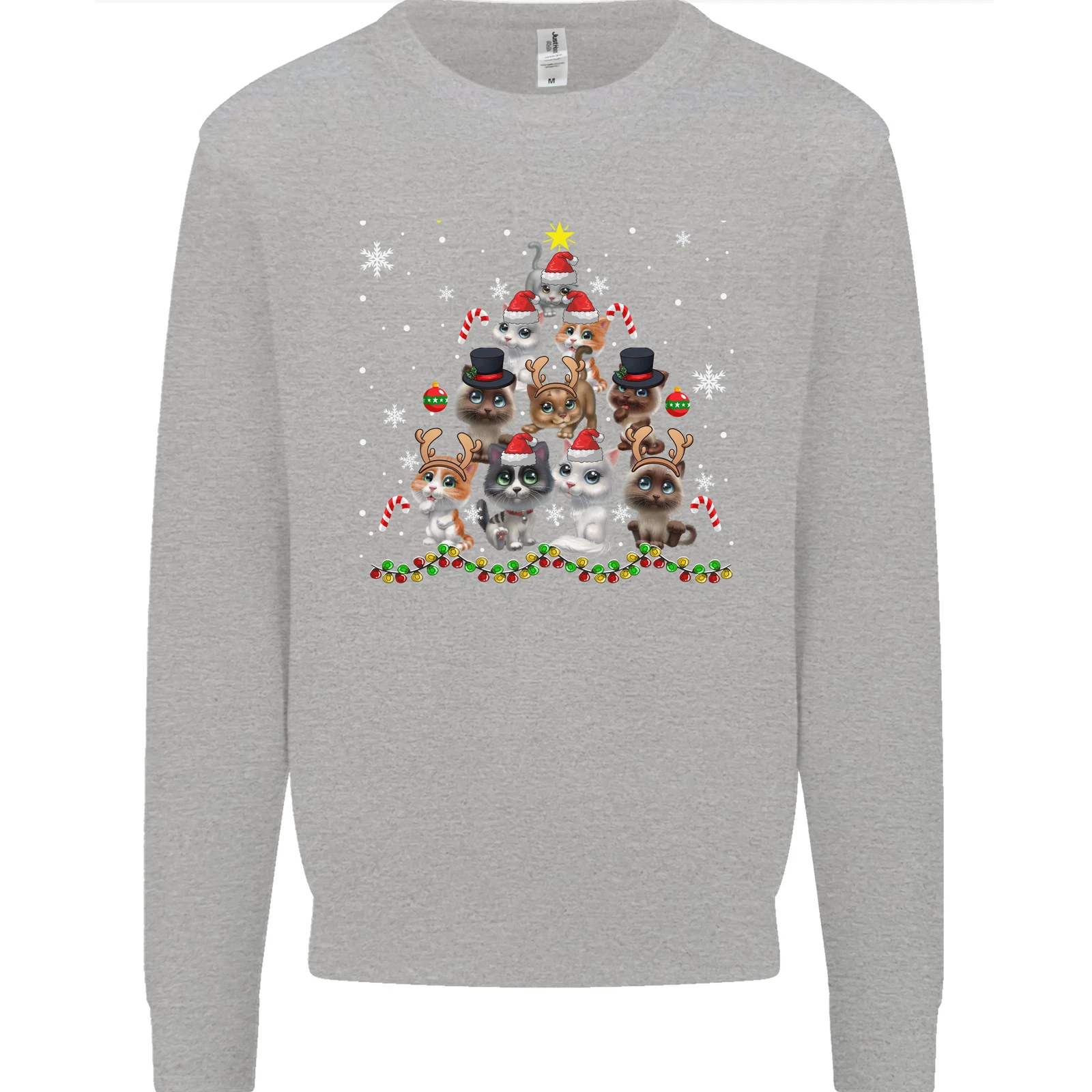 Christmas Cat Tree Men's Sweatshirt