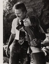 A40 A4079 Clint Eastwood Actor Hollywood Film Star Candid Portrait Child