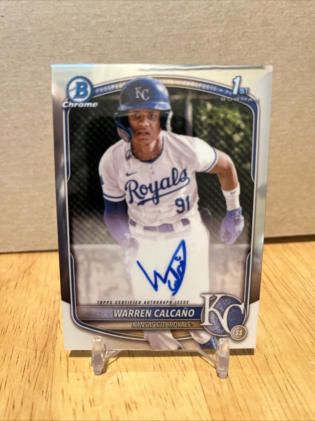2025 bowman chrome #CPA-WC WARREN CALCANO AUTO