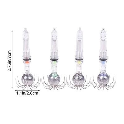 Fish Lure Light LED Deep Sea Glowing Fishing Hook LED Squid Lure Lamp Underwa ON