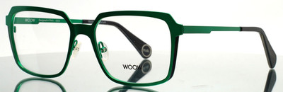 WOOW Moon Walk 1 9713 Metallic Green Mens Rectangle Eyeglasses 53-18-145 B:40