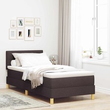 Boxspringbett mit Matratze Bettgestell Polsterbett Lattenrost Bett Stoff