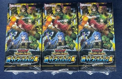 遊戯王OCG RUSH DUEL OVER RUSH PACK 4 3BOX 3 Box Set Yugioh Rush Duel Over Rush Pack 4 Japanese NEW RD/ORP4