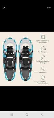 21' Retrospec Drifter Snowshoes for Women & Men - Lightweight Aluminum Frame Sno