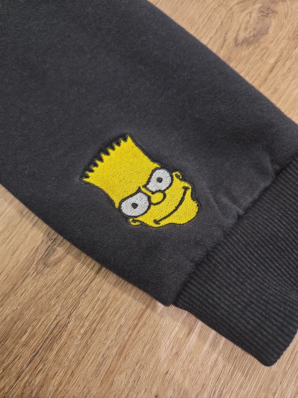 Vintage Kids The Simpsons Problem Child Bart Simpson Hoodie Size XL/14-16 Black image 3