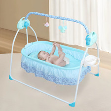 Big Space Electric Baby Crib Cradle Infant Rocker Auto Swing Bed Baby Cradle fo