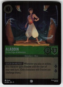 Aladdin - On the Edge of Adventure 81/204 Cold Foil - Disney Lorcana: The First Chapter