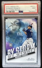 2022 Panini Absolute Wander Franco By Storm RC Retail Rookie #BYS-1 Rays PSA 9