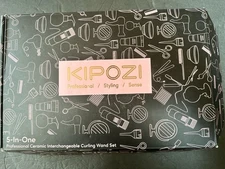Kipozi Professional/Styling 5 in 1 Set, Interchangeable Curling Wand Set - New